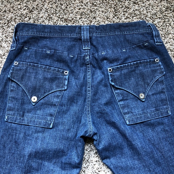 J. Lindeberg flare jeans with snap pockets Size:30 Vintage look Rare - Picture 6 of 13